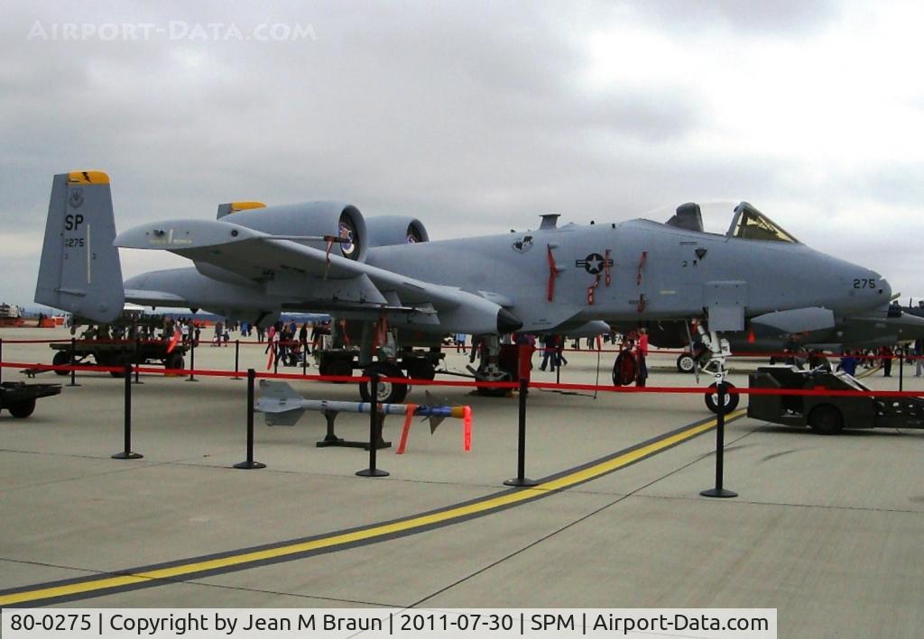 80-0275, 1980 Fairchild Republic A-10C Thunderbolt II C/N A10-0625, SP  Spangdahlem AB  Germany