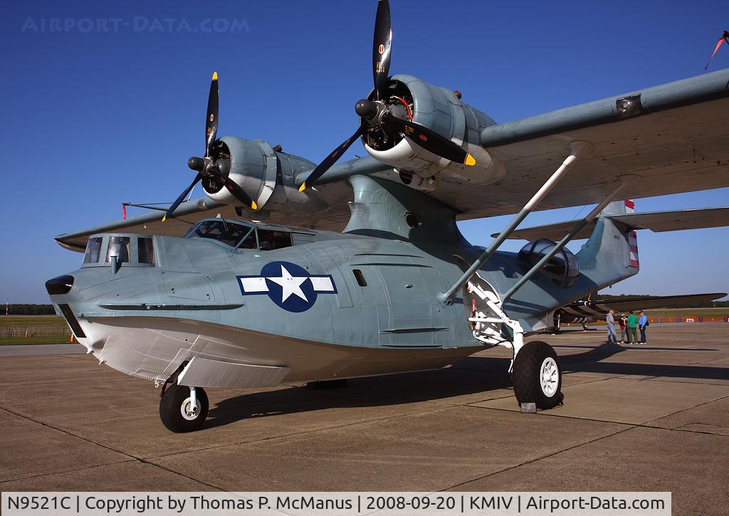 N9521C, 1943 Consolidated Vultee 28-5ACF C/N 1656, On temporary display at Millville, NJ Regional Airport (KMIV)
