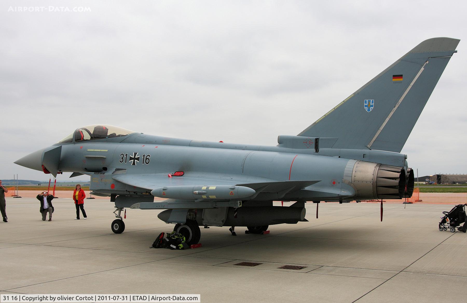 31 16, Eurofighter EF-2000 Typhoon S C/N AS009, Static display with another one from the Boelke squadron