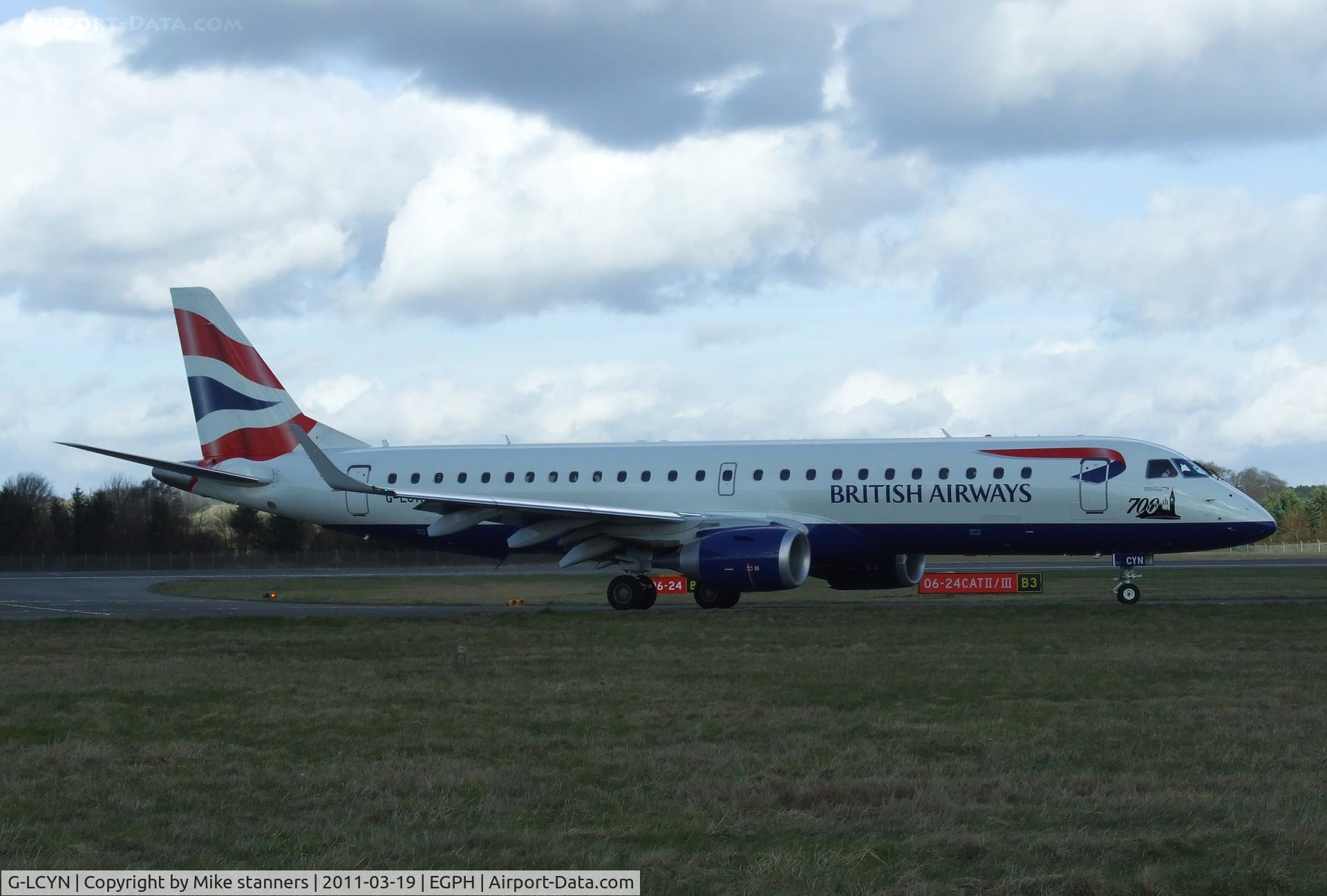 G-LCYN, 2010 Embraer 190SR (ERJ-190-100SR) C/N 19000392, 