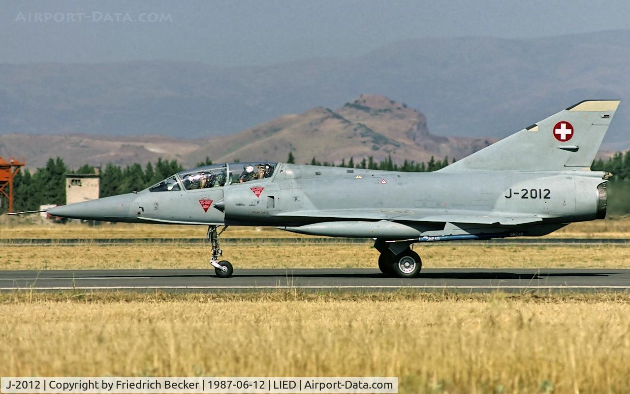 J-2012, 1982 Dassault Mirage IIIDS C/N 101/228F, taxying to the active