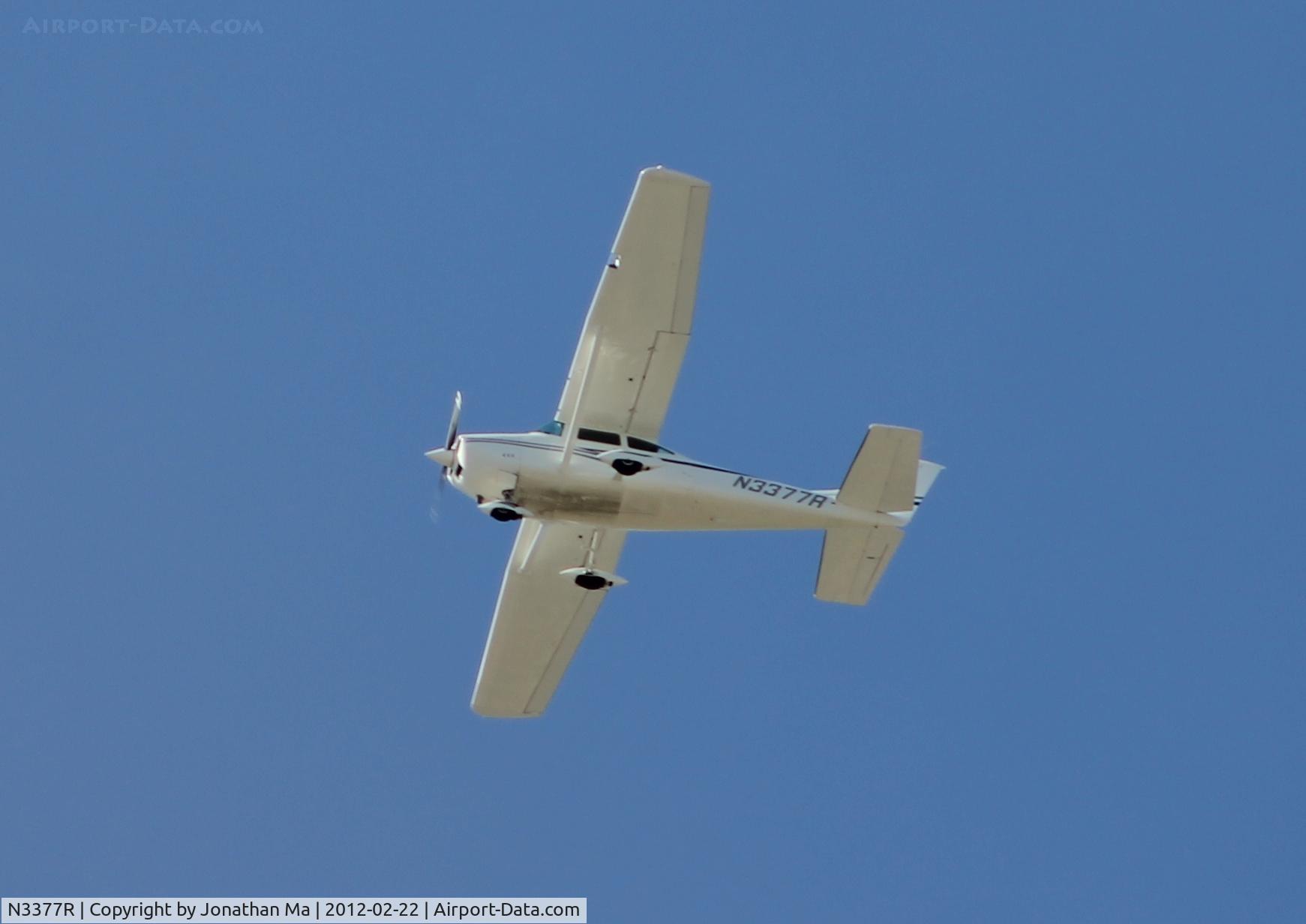 N3377R, 1967 Cessna 182L Skylane C/N 18258677, Shot from Walnut High School