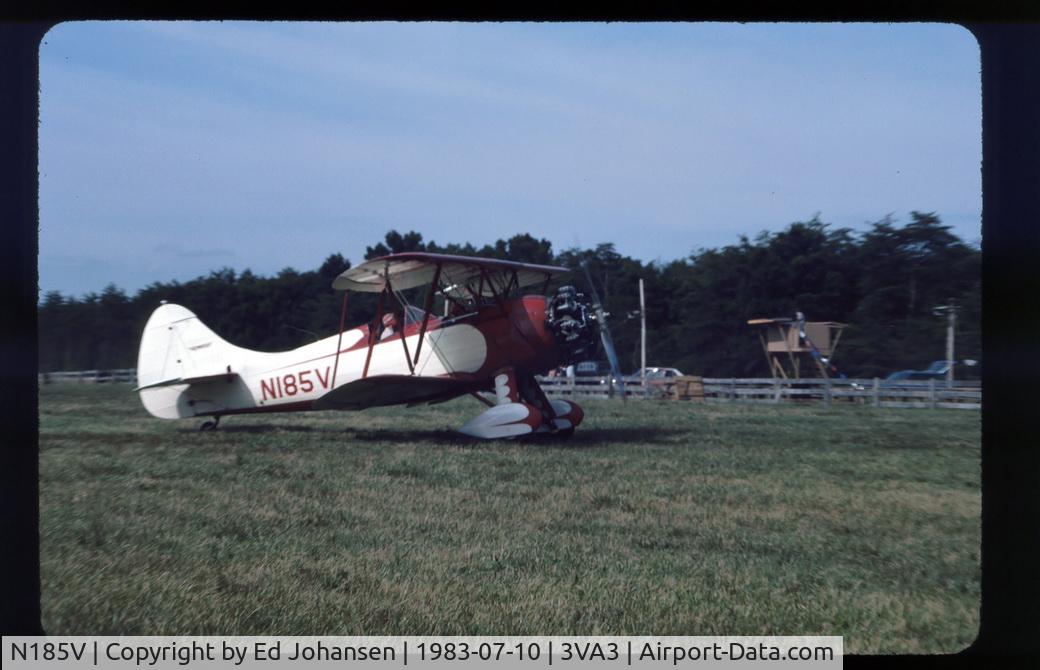 N185V, 1941 Waco UPF-7 C/N 5604, View and flown in at the Flying Circus