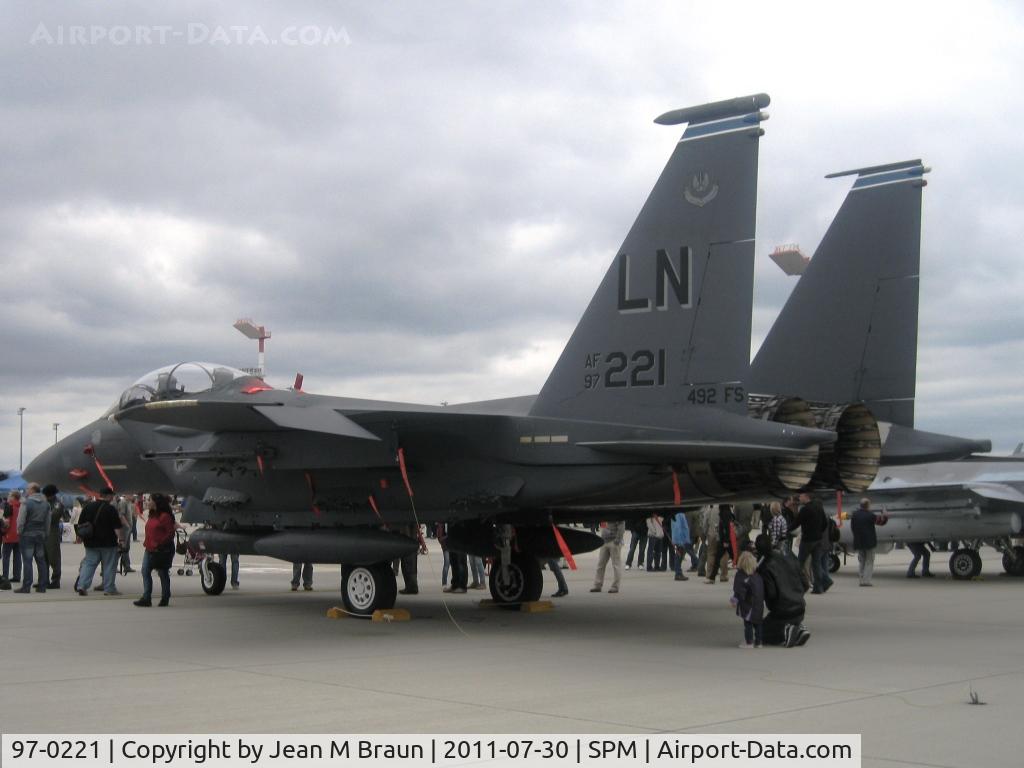 97-0221, 1997 McDonnell Douglas F-15E Strike Eagle C/N 1359/E220, LN  Lakenheath AB  England