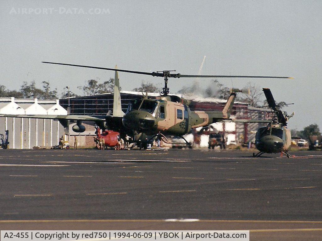 A2-455, Bell UH-1H Iroquois C/N 12455, Photograph by Edwin van Opstal with permission. Scanned from a color print.