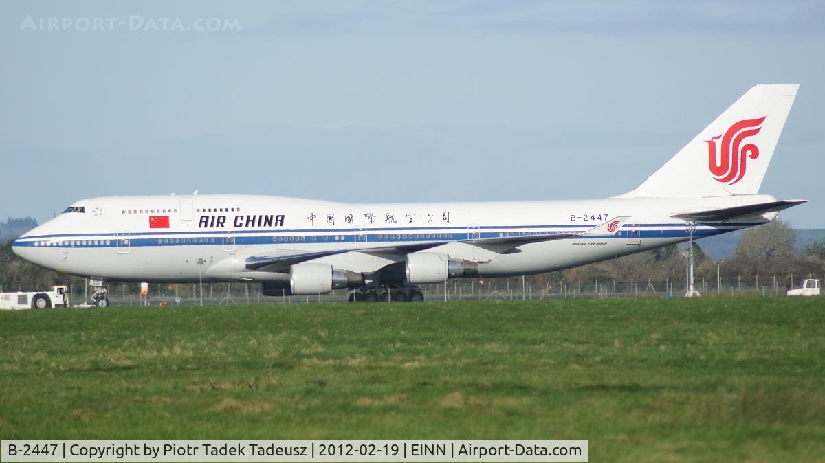 B-2447, 1995 Boeing 747-4J6 C/N 25883, Chinese Vice-President Xi Jinping's plane at Shannon
