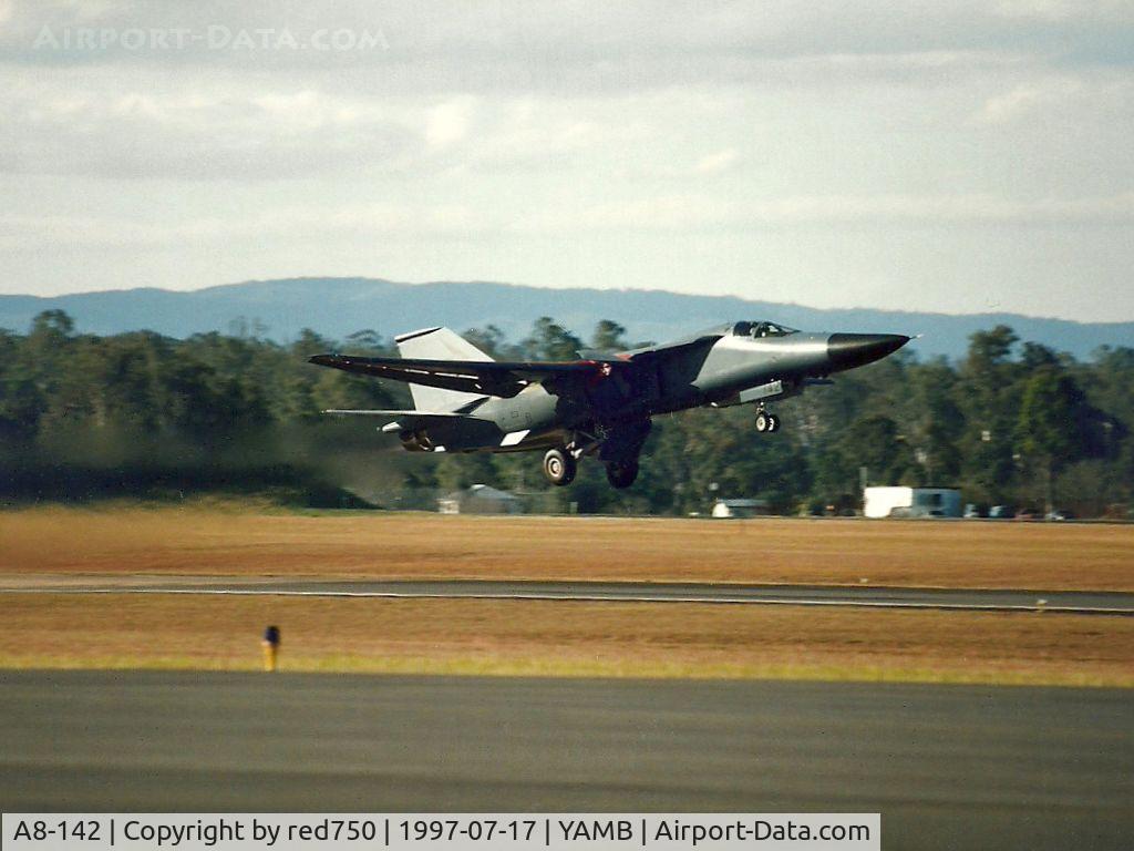 A8-142, 1973 General Dynamics F-111C Aardvark C/N D1-18, Photograph by Edwin van Opstal with permission. Scanned from a color print.