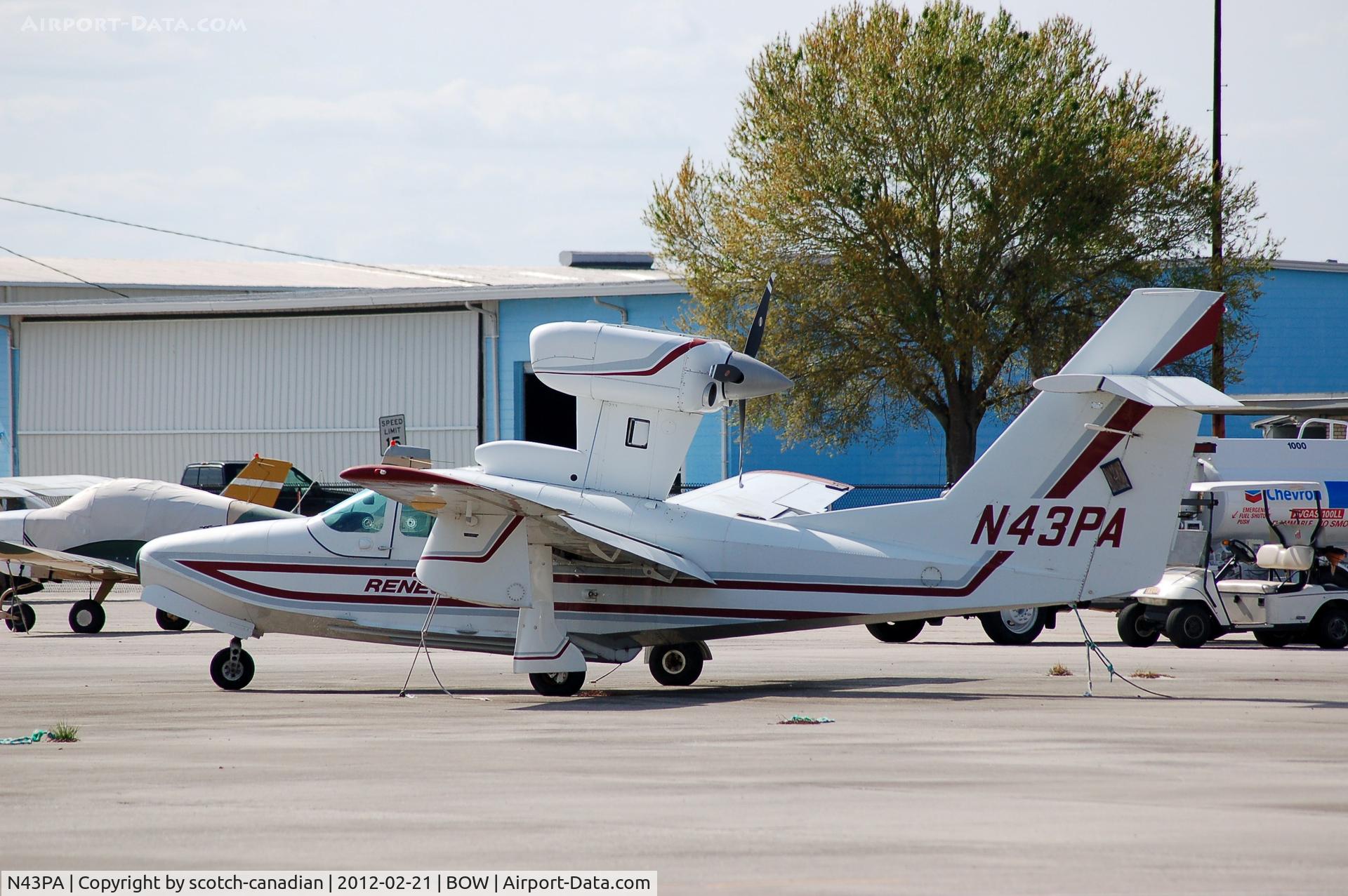 N43PA, Lake LA-250 Renegade C/N 55, Consolidated Aeronautics Inc LAKE MODEL 250 N43PA at Bartow Municipal Airport, Bartow, FL 