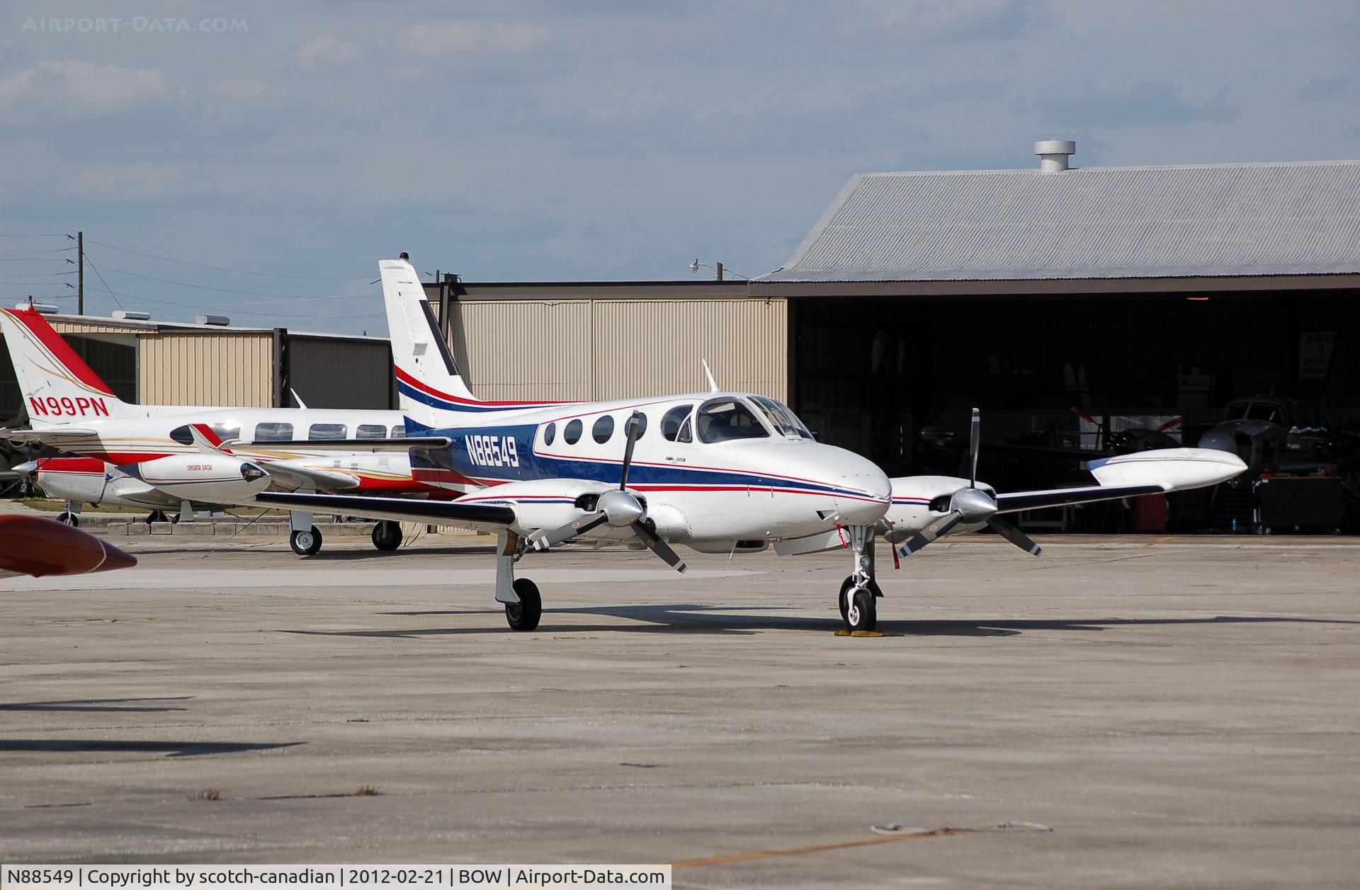 N88549, 1981 Cessna 340A C/N 340A1261, 1981 Cessna 340A N88549 at Bartow Municipal Airport, Bartow, FL  