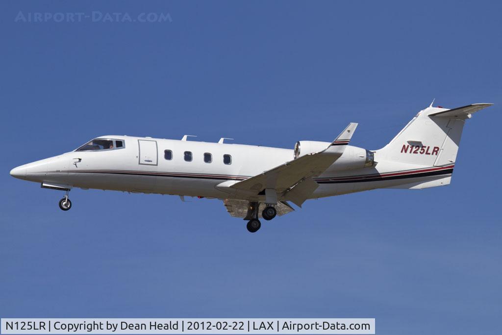 N125LR, 1982 Gates Learjet 55 Longhorn C/N 55-032, DTA Charter LLC 1982 Learjet 55 N125LR on short final to RWY 25L.