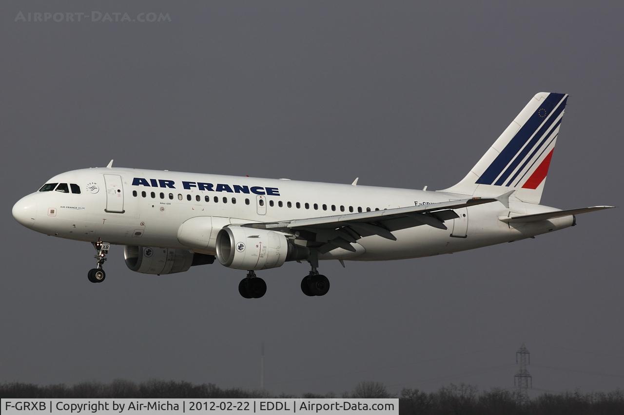 F-GRXB, 2001 Airbus A319-111 C/N 1645, Air France, Airbus A319-111, CN: 1645
