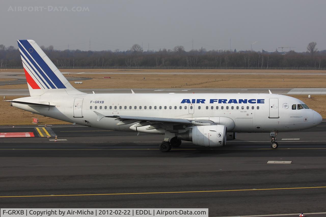 F-GRXB, 2001 Airbus A319-111 C/N 1645, Air France, Airbus A319-111, CN: 1645