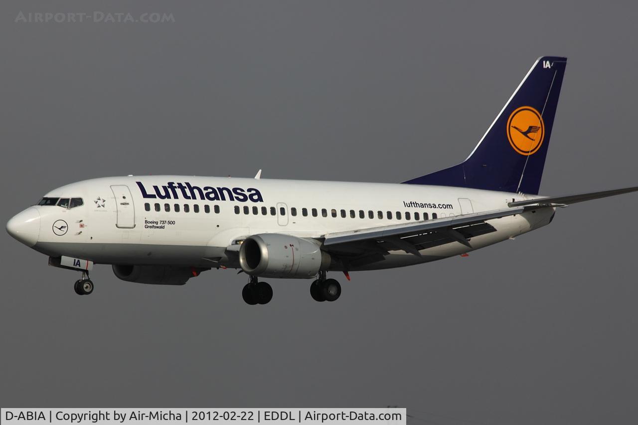 D-ABIA, 1990 Boeing 737-530 C/N 24815, Lufthansa, Aircraft Name: Greifswald