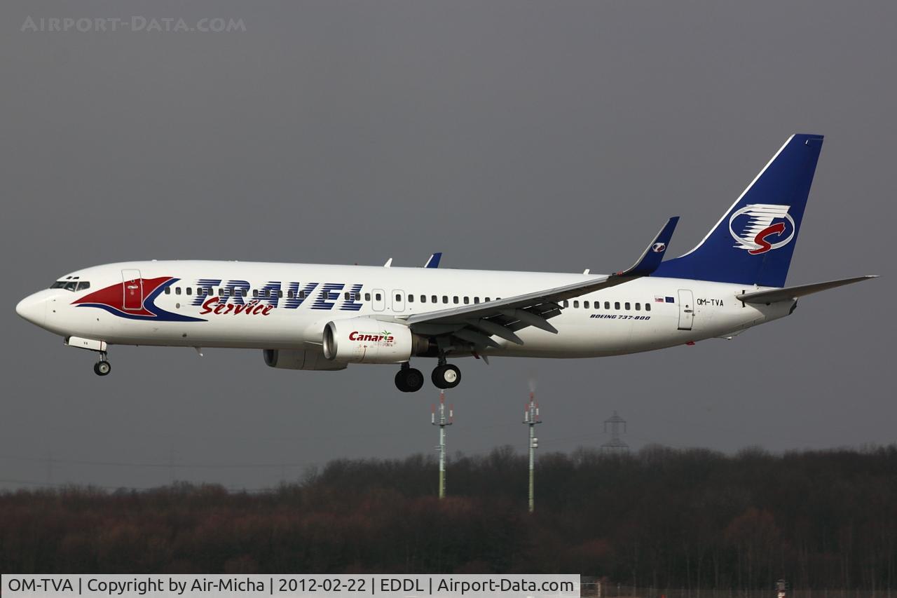 OM-TVA, 2001 Boeing 737-86N C/N 32243, Travel Service Slovakia, Boeing 737-86N (WL), CN: 32243/0869