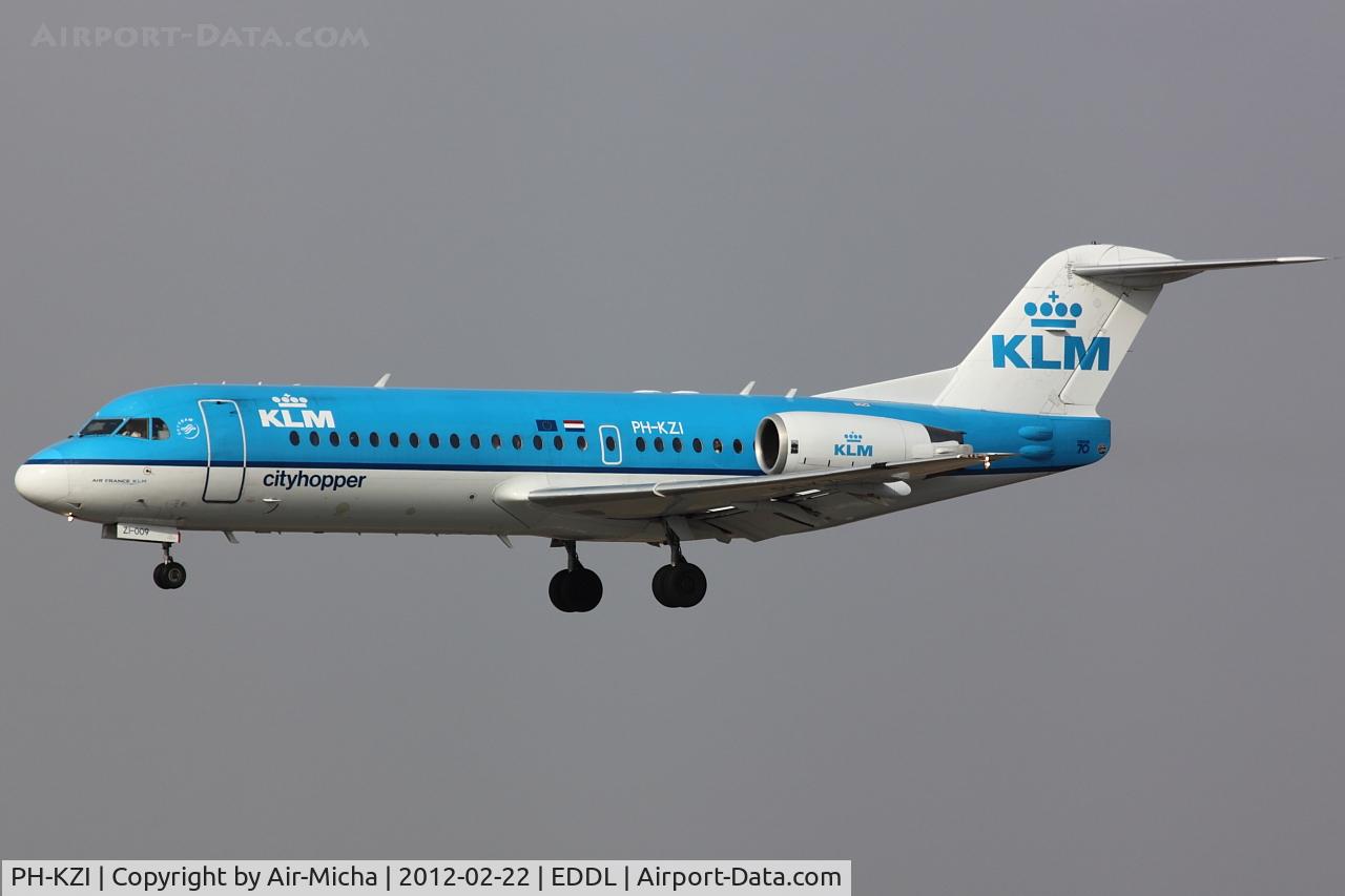 PH-KZI, 1997 Fokker 70 (F-28-0070) C/N 11579, KLM Cityhopper, Fokker 70, CN: 11579