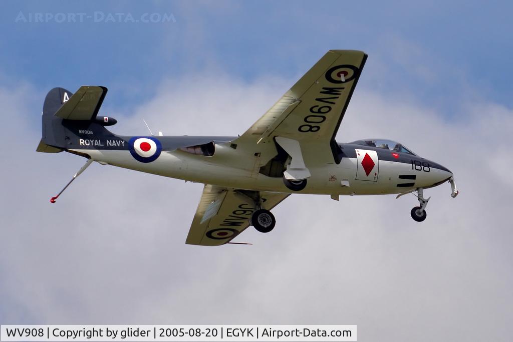 WV908, 1954 Hawker Sea Hawk FGA.6 C/N 6123, Everything down including the arrester hook!