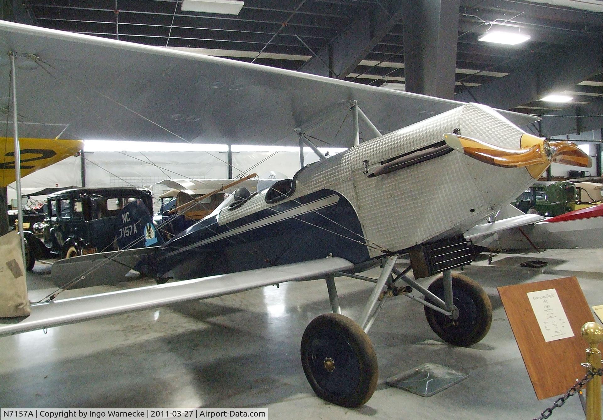 N7157A, 1928 American Eagle 101 C/N 278, American Eagle 101 at the Western Antique Aeroplane and Automobile Museum, Hood River OR