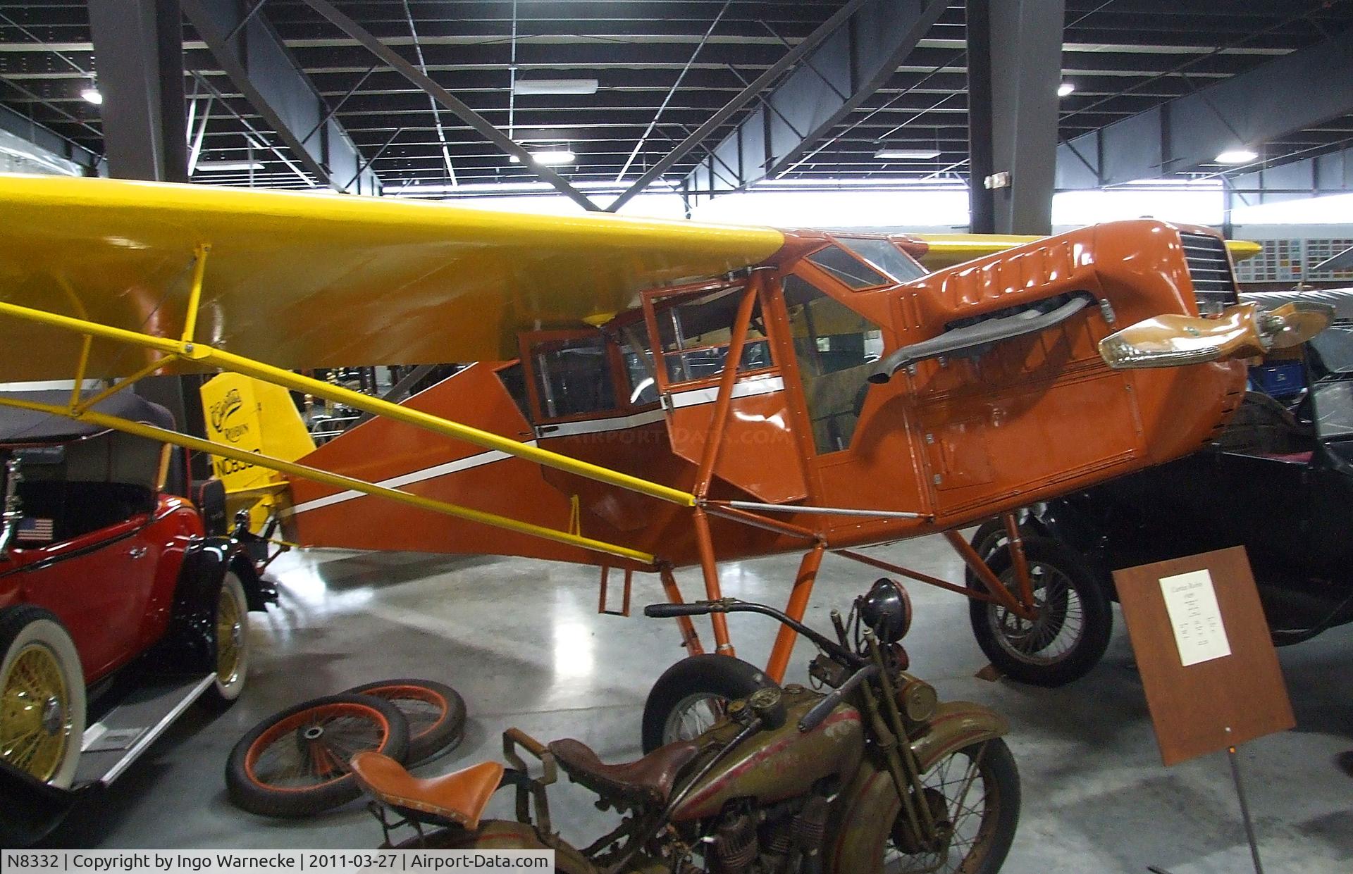 N8332, 1929 Curtiss-Wright Robin C/N 213, Curtiss-Wright Robin at the Western Antique Aeroplane and Automobile Museum, Hood River OR