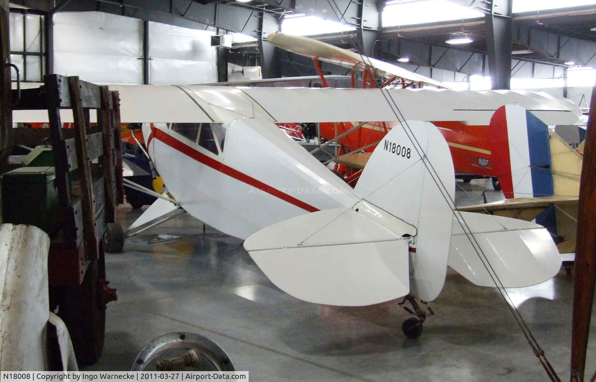 N18008, 1937 Rearwin Sportster 9000-W C/N 549, Rearwin 9000 Sportster at the Western Antique Aeroplane and Automobile Museum, Hood River OR
