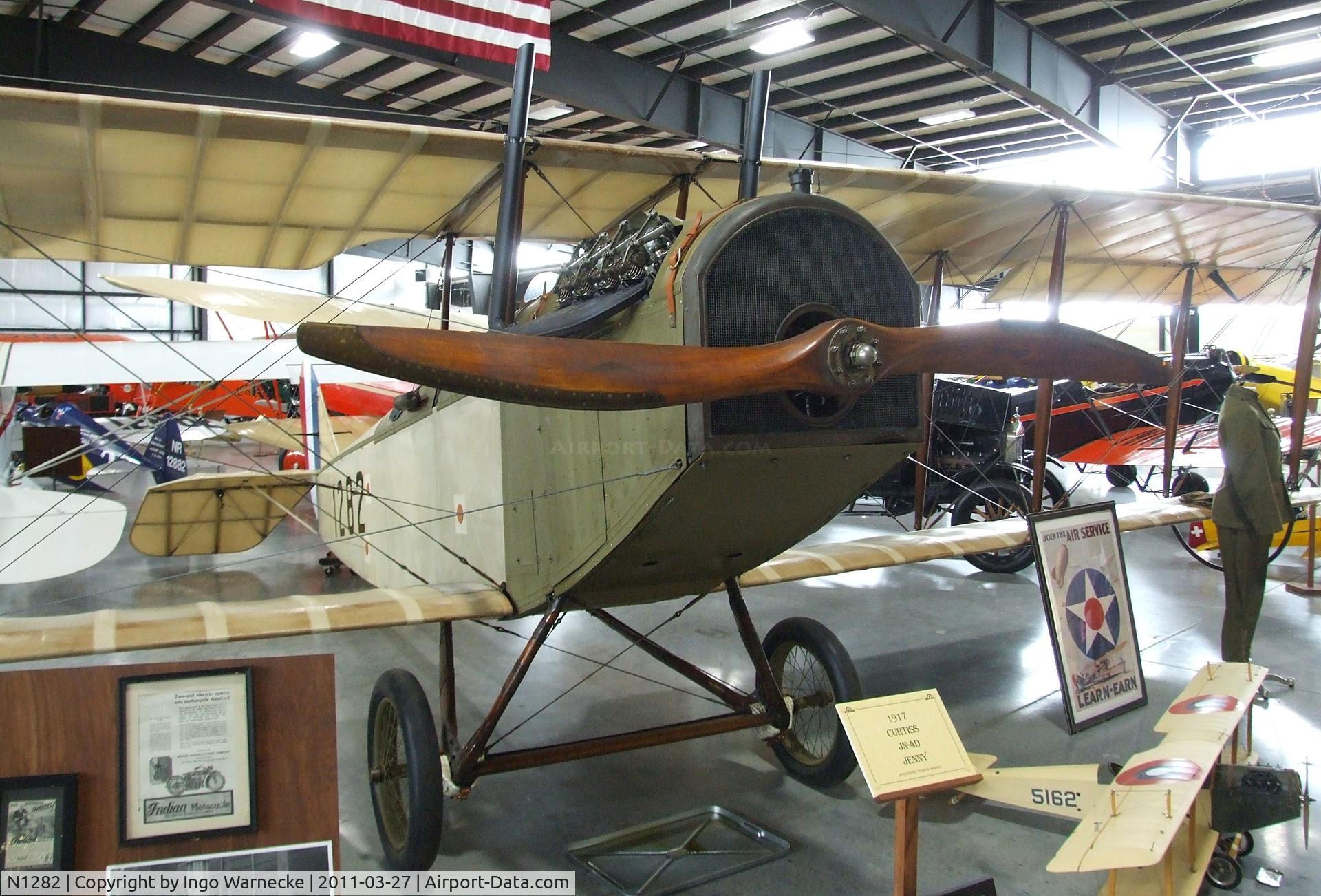 N1282, 1917 Curtiss JN-4D Jenny C/N 1, Curtiss JN-4D at the Western Antique Aeroplane and Automobile Museum, Hood River OR