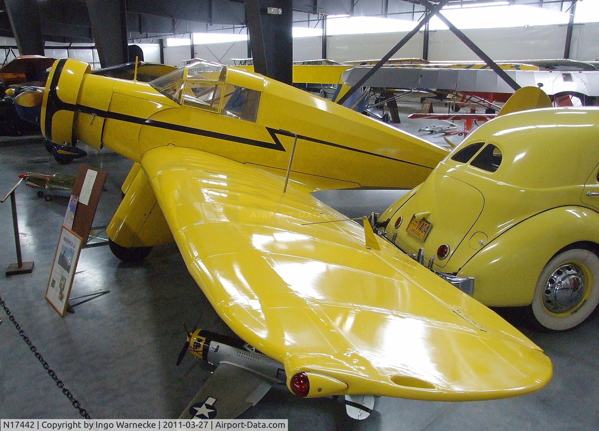 N17442, 1937 Aeronca LC C/N 2056, Aeronca LC at the Western Antique Aeroplane and Automobile Museum, Hood River OR