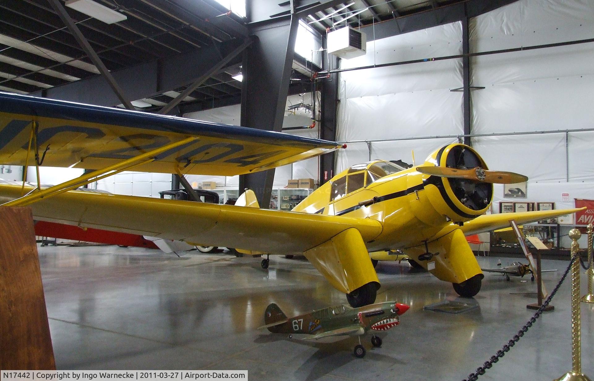 N17442, 1937 Aeronca LC C/N 2056, Aeronca LC at the Western Antique Aeroplane and Automobile Museum, Hood River OR