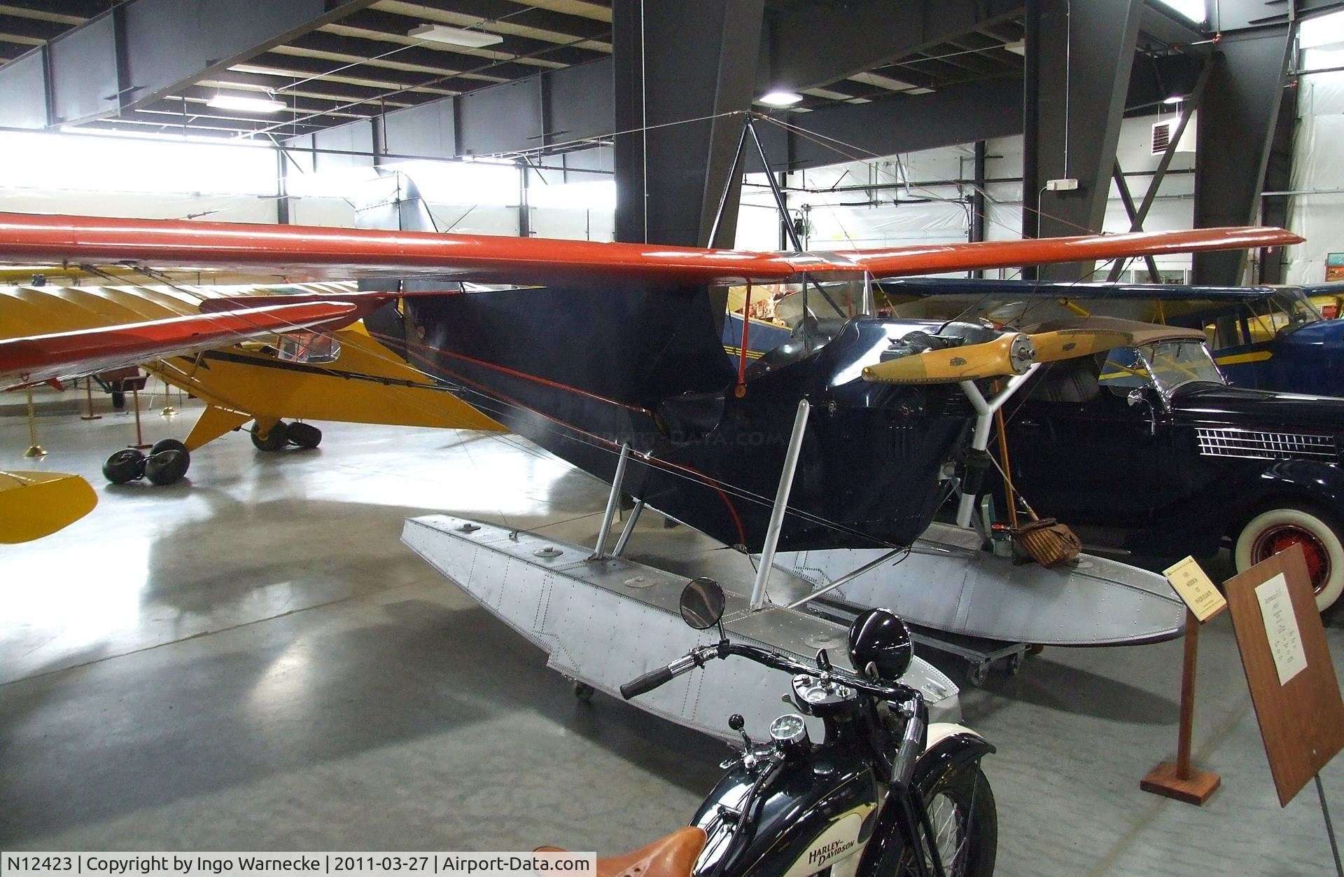 N12423, 1931 Aeronca C-3 C/N A189, Aeronca C-3 on floats at the Western Antique Aeroplane and Automobile Museum, Hood River OR