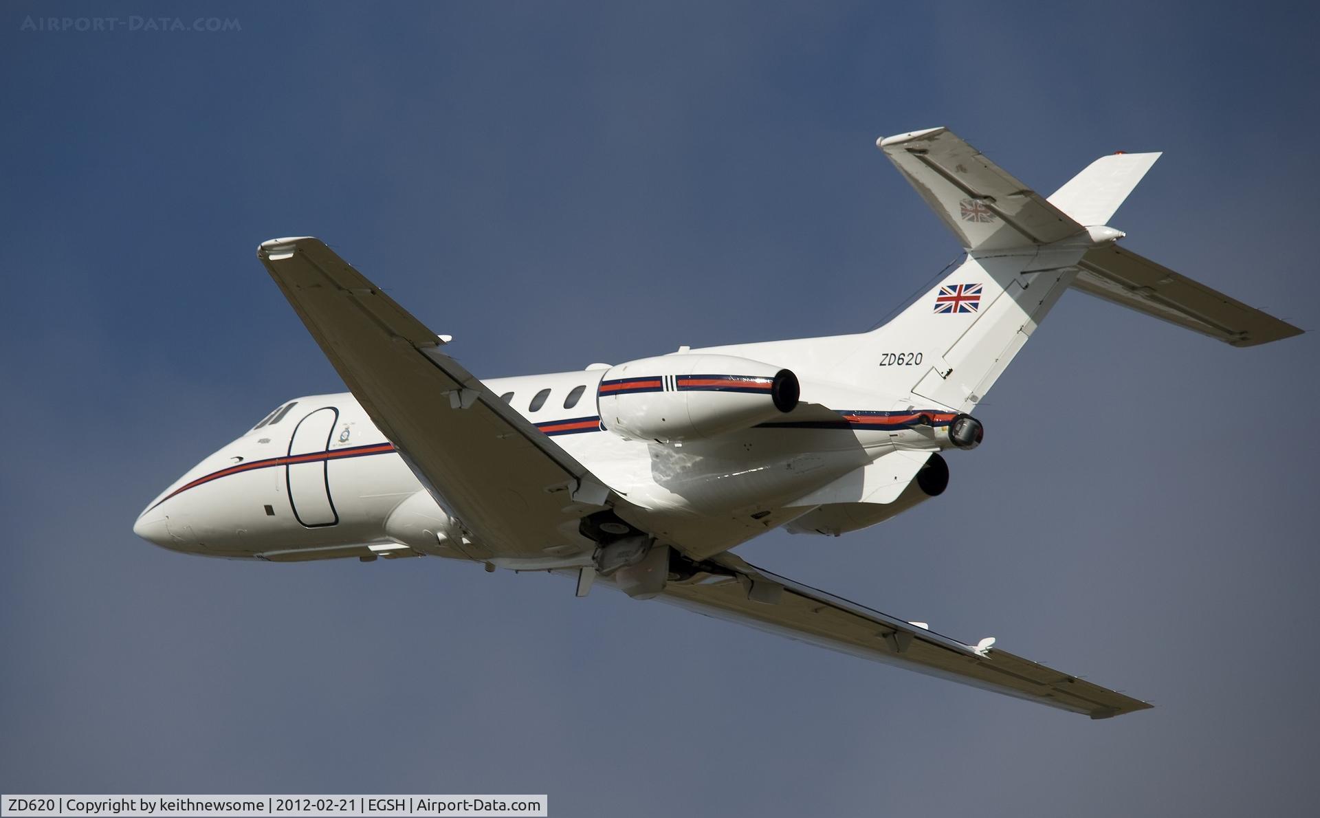 ZD620, British Aerospace BAe-125 CC.3 C/N 257181, Landing @ EGSH