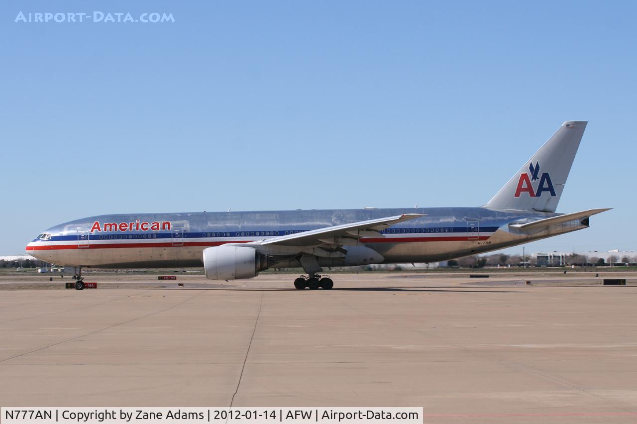 N777AN, 1999 Boeing 777-223 C/N 29585, At Alliance Airport - Fort Worth, TX