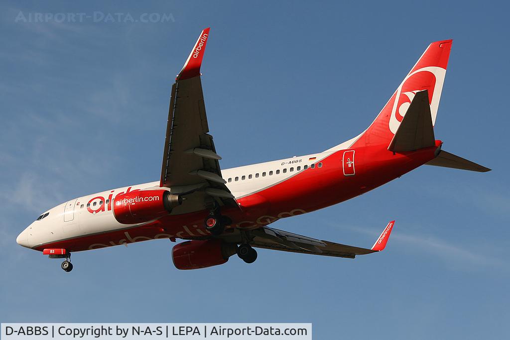 D-ABBS, 2001 Boeing 737-76N C/N 28654, Arriving