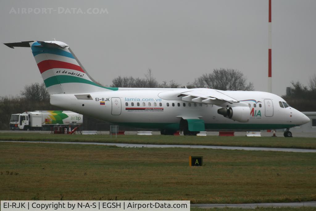 EI-RJK, 1999 British Aerospace Avro 146-RJ85A C/N E2348, For Lamia of Venezuala