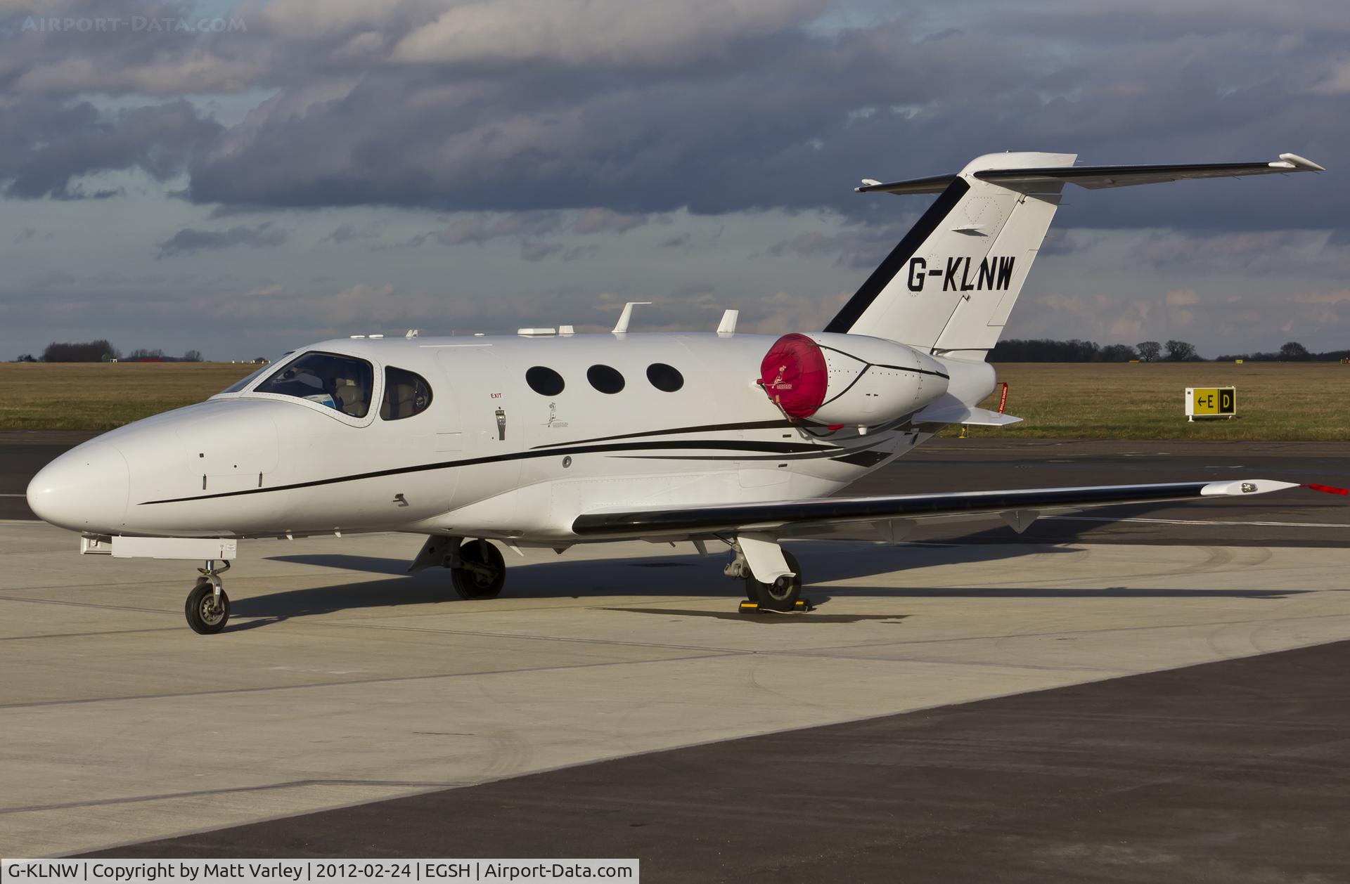 G-KLNW, 2008 Cessna 510 Citation Mustang Citation Mustang C/N 510-0157, Sat on stand at SaxonAir.