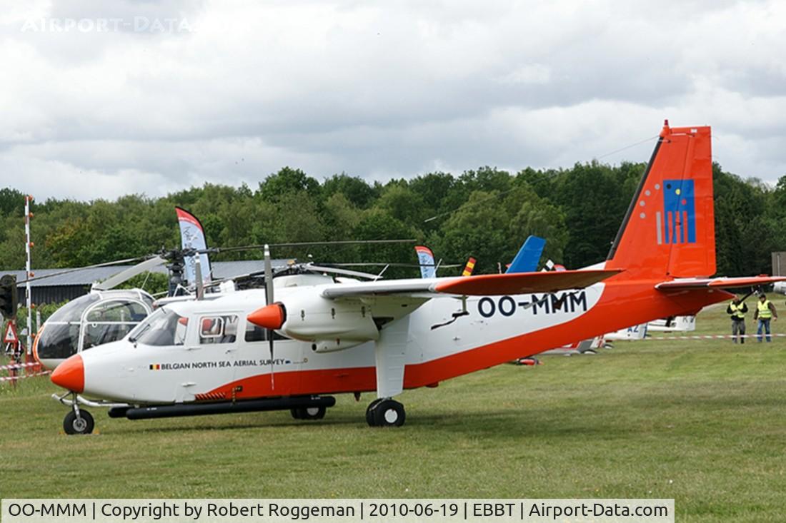 OO-MMM, 1975 Britten-Norman BN-2A-21 Islander C/N 468, 100 years EBBT.BELGIAN NORTH SEA AERIAL SURVEY.