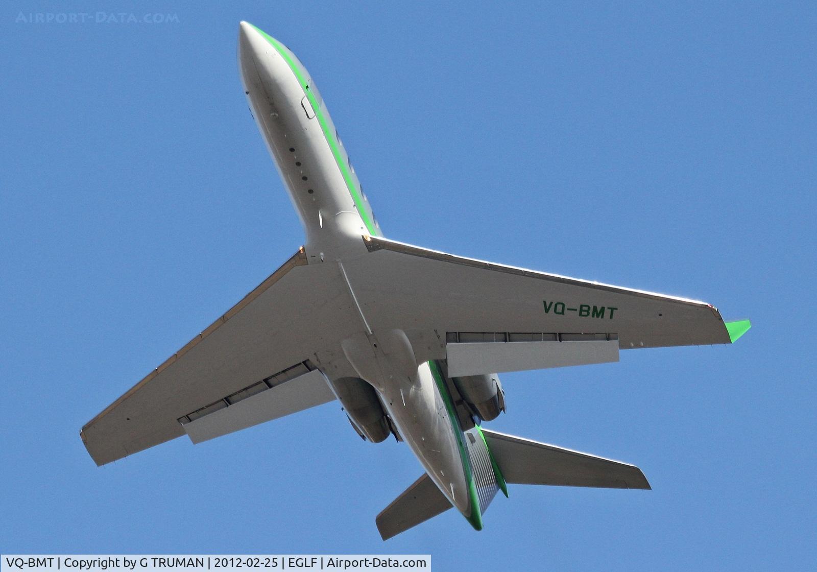 VQ-BMT, 1999 Gulfstream Aerospace G-IV C/N 1362, Departing Farnborough