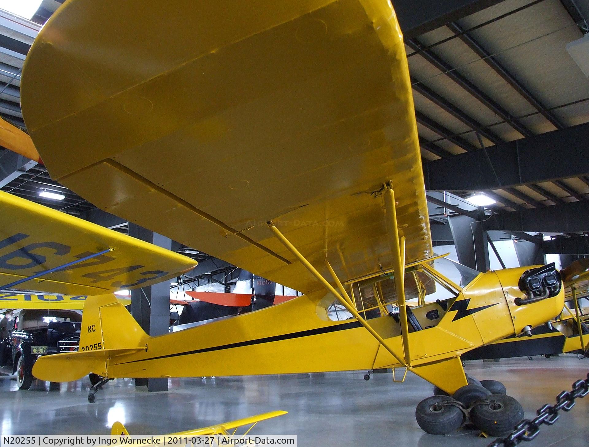 N20255, 1938 Piper J3C-65 Cub Cub C/N 2055, Piper J3C-65 Cub at the Western Antique Aeroplane and Automobile Museum, Hood River OR