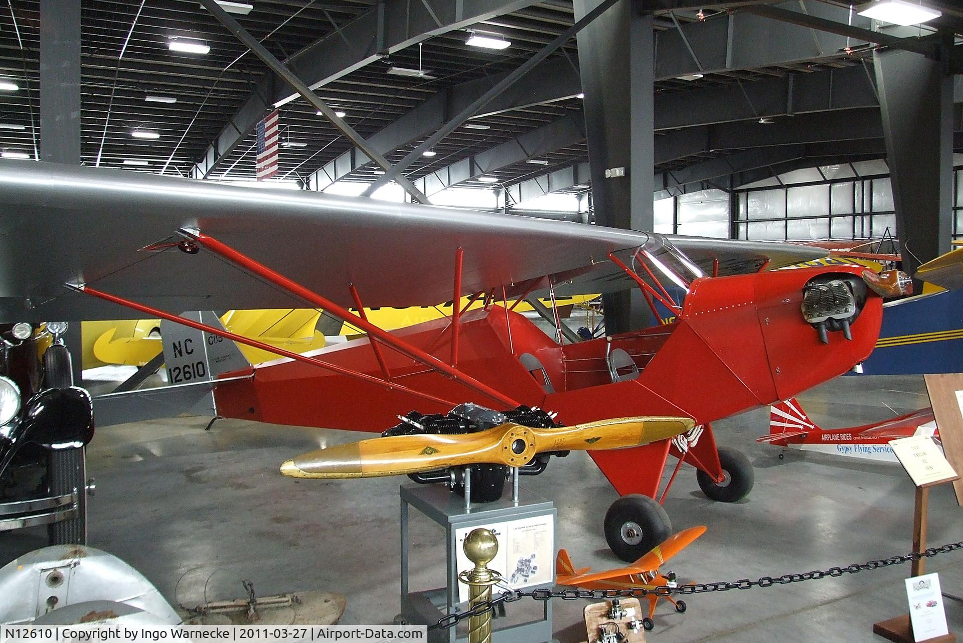 N12610, 1931 Taylor E-2 C/N 18, Taylor E-2 at the Western Antique Aeroplane and Automobile Museum, Hood River OR