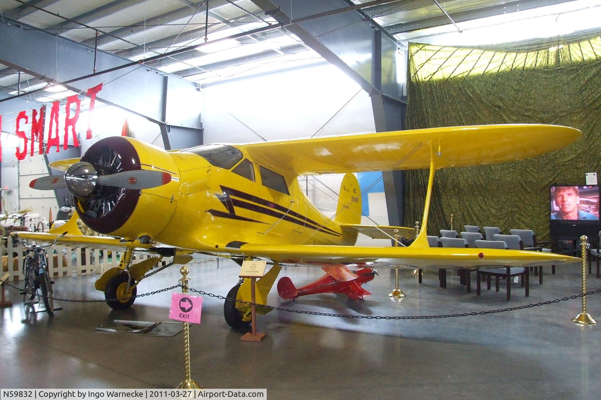 N59832, 1943 Beech D17S Staggerwing C/N 4837, Beechcraft D17S Staggerwing at the Western Antique Aeroplane and Automobile Museum, Hood River OR