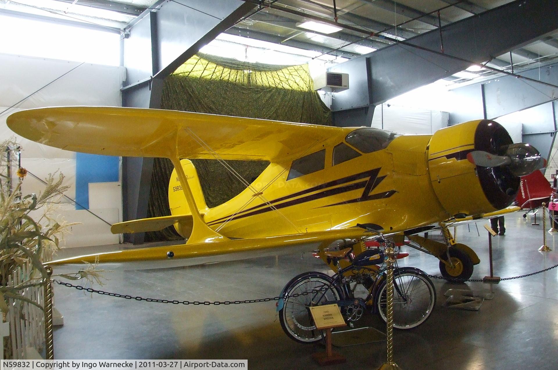 N59832, 1943 Beech D17S Staggerwing C/N 4837, Beechcraft D17S Staggerwing at the Western Antique Aeroplane and Automobile Museum, Hood River OR