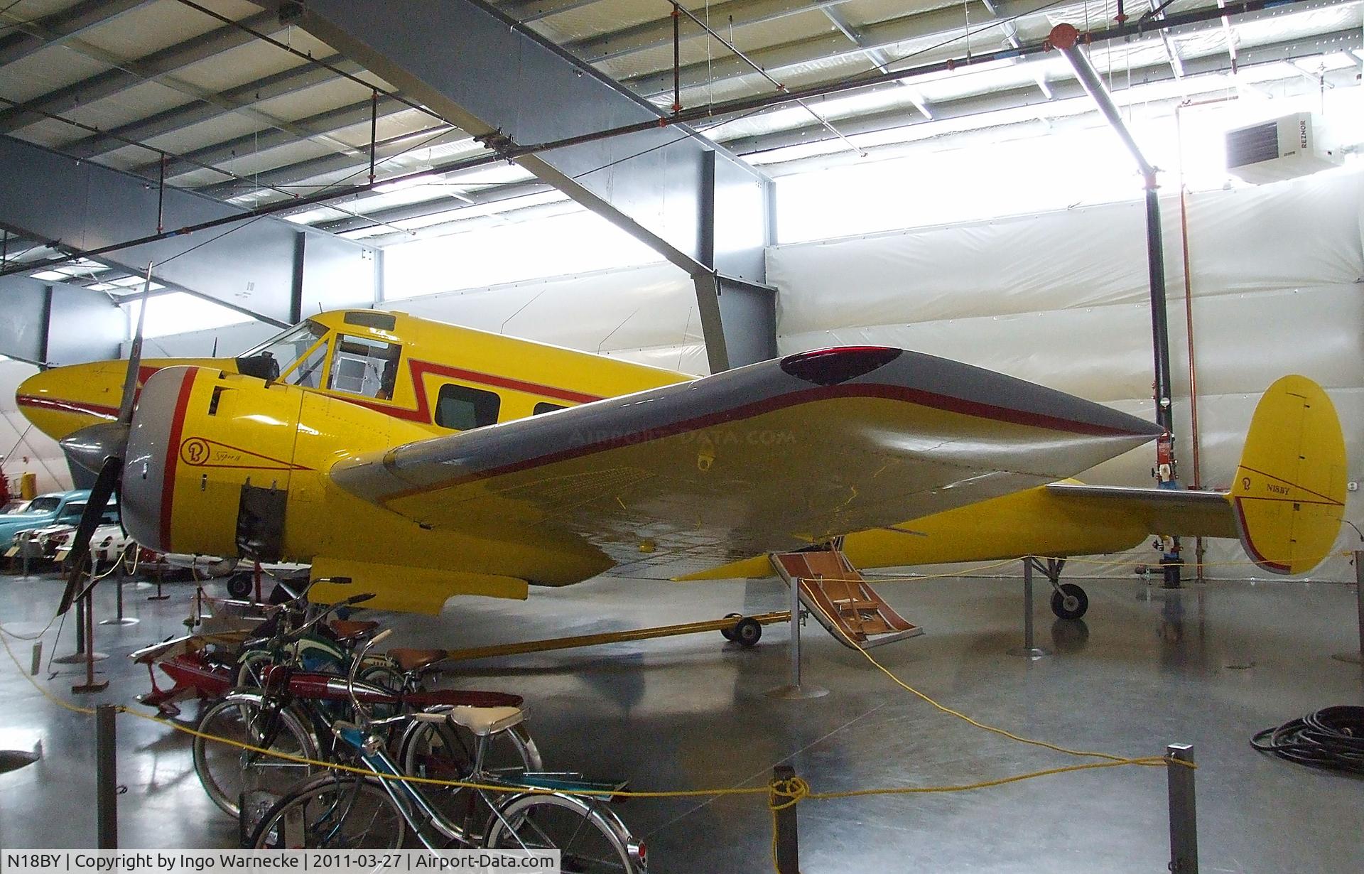 N18BY, 1957 Beech E18S C/N BA-275, Beechcraft E18S Twin Beech at the Western Antique Aeroplane and Automobile Museum, Hood River OR
