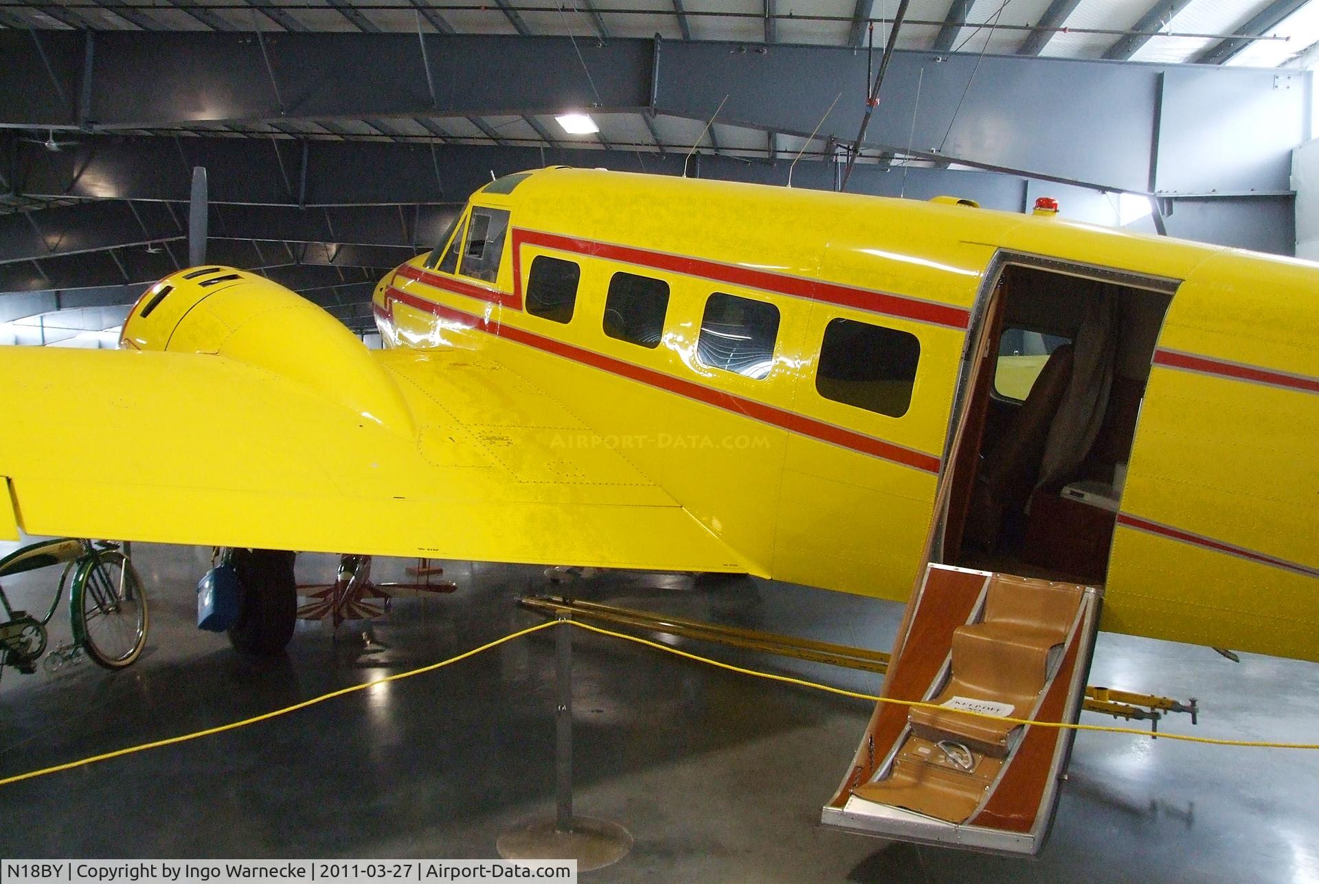 N18BY, 1957 Beech E18S C/N BA-275, Beechcraft E18S Twin Beech at the Western Antique Aeroplane and Automobile Museum, Hood River OR
