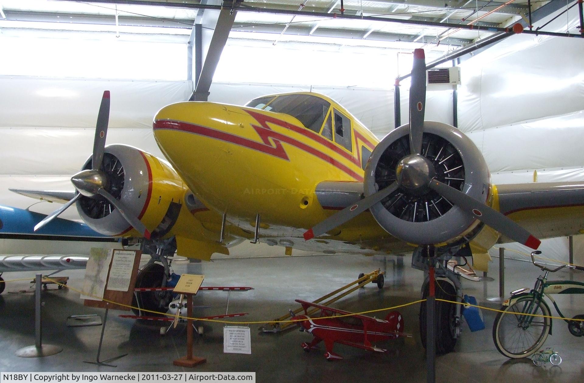 N18BY, 1957 Beech E18S C/N BA-275, Beechcraft E18S Twin Beech at the Western Antique Aeroplane and Automobile Museum, Hood River OR