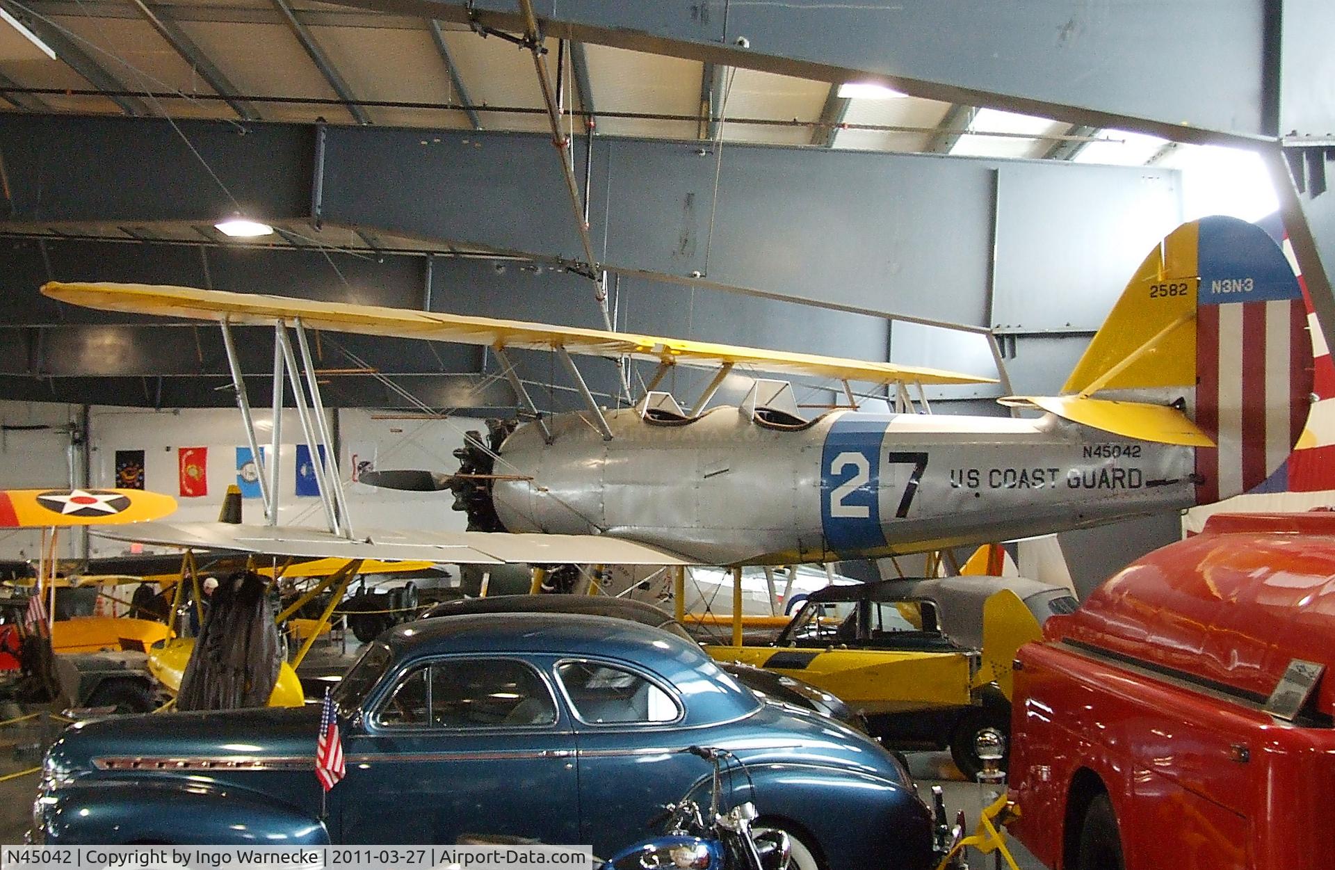 N45042, 1940 Naval Aircraft Factory N3N-3 C/N 2582, Naval Aircraft Factory N3N-3 on float at the Western Antique Aeroplane and Automobile Museum, Hood River OR