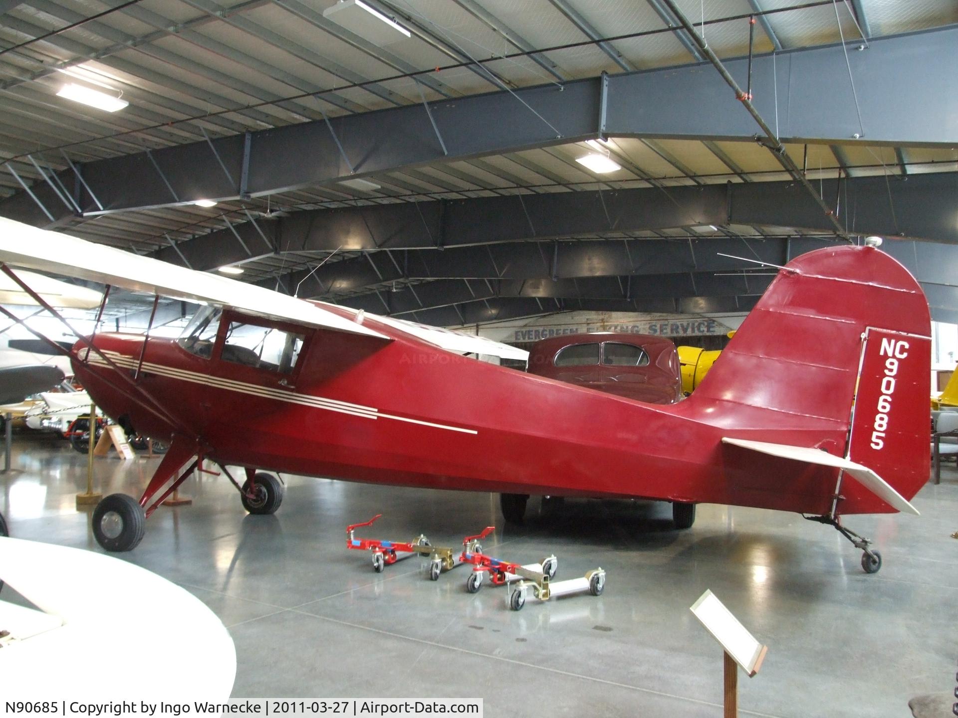 N90685, 1946 Commonwealth 185 Skyranger C/N 1780, Commonwealth 185 Skyranger at the Western Antique Aeroplane and Automobile Museum, Hood River OR