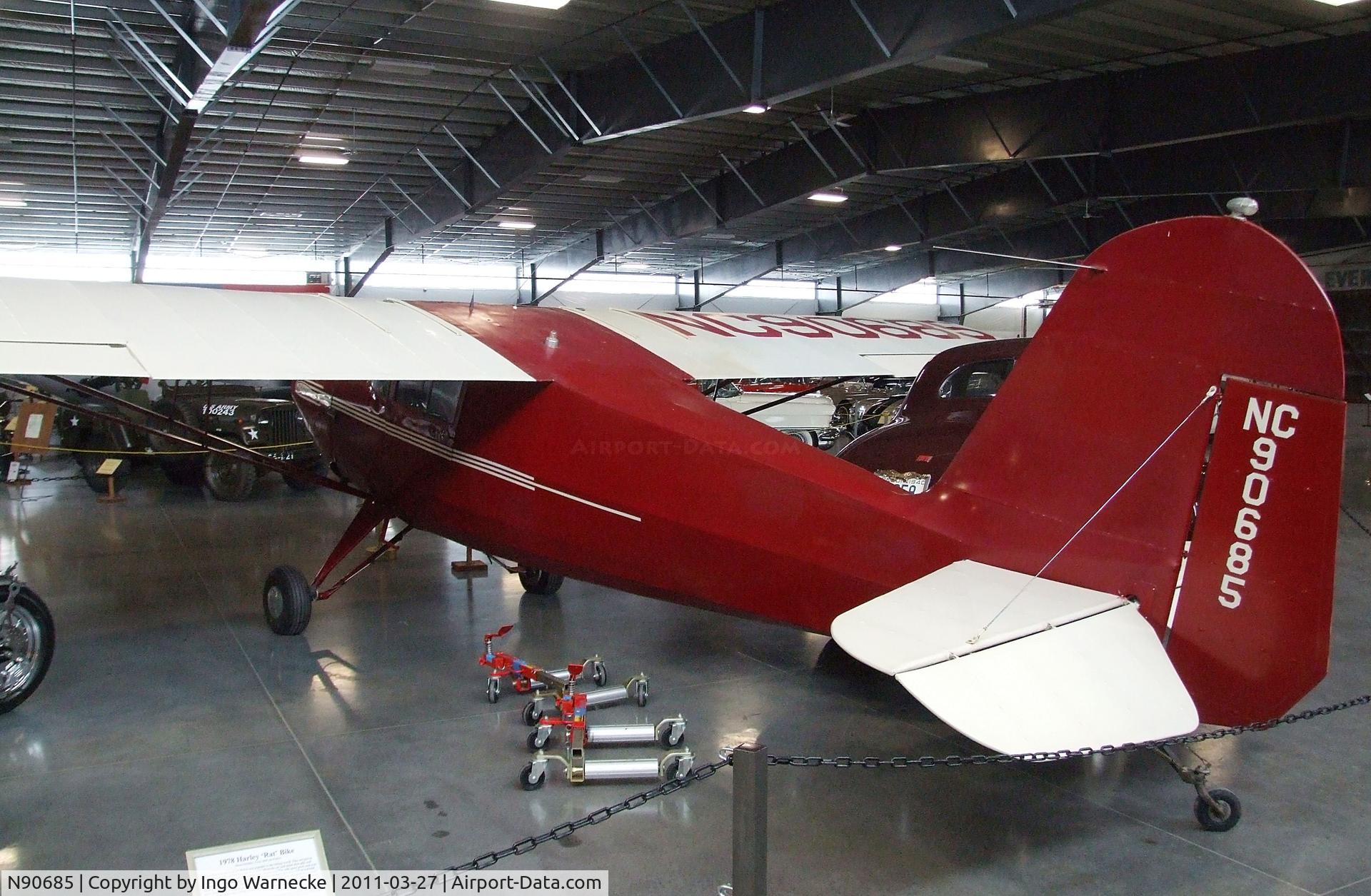 N90685, 1946 Commonwealth 185 Skyranger C/N 1780, Commonwealth 185 Skyranger at the Western Antique Aeroplane and Automobile Museum, Hood River OR