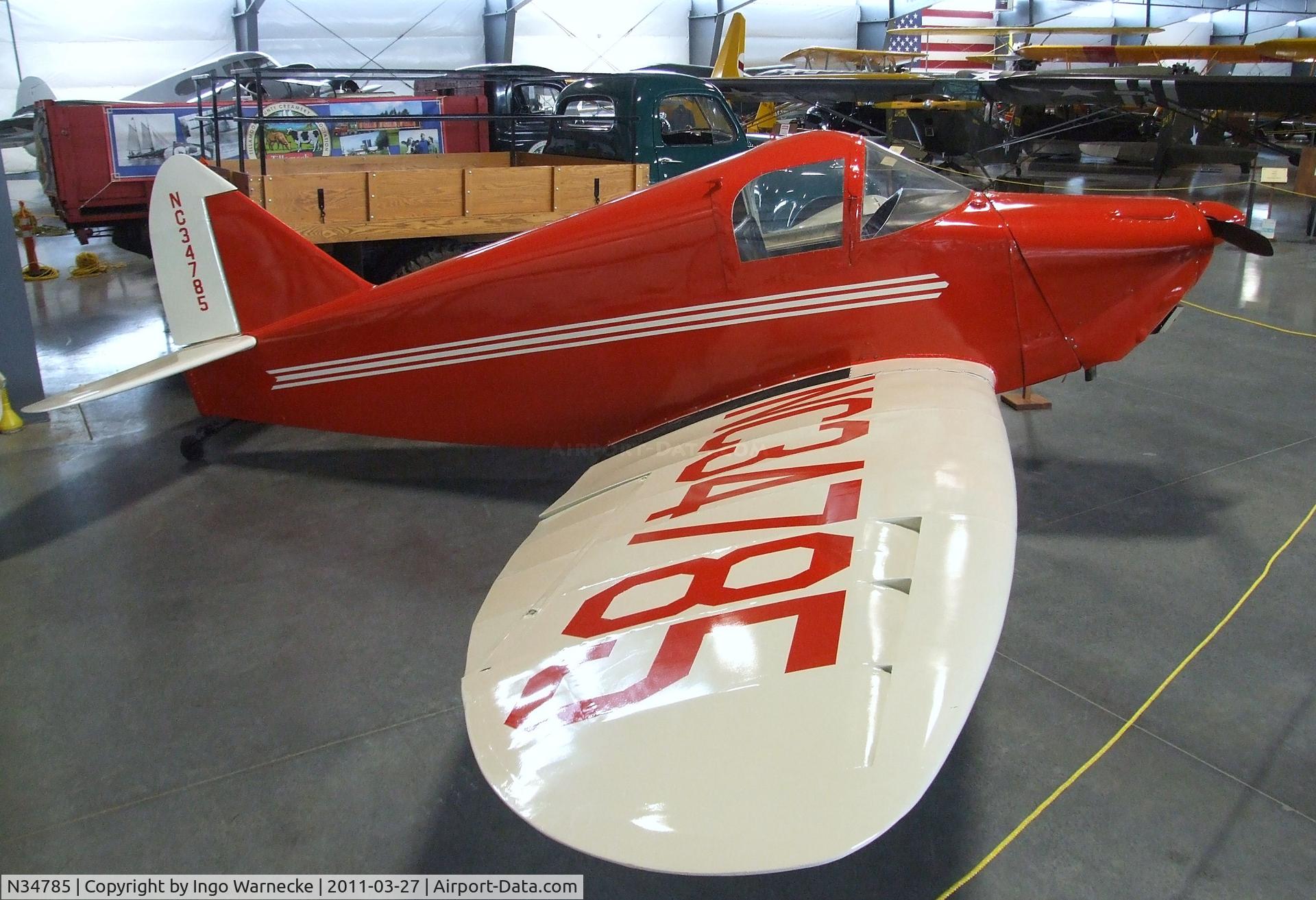 N34785, 1941 Culver LCA C/N 236, Culver LCA Cadet at the Western Antique Aeroplane and Automobile Museum, Hood River OR