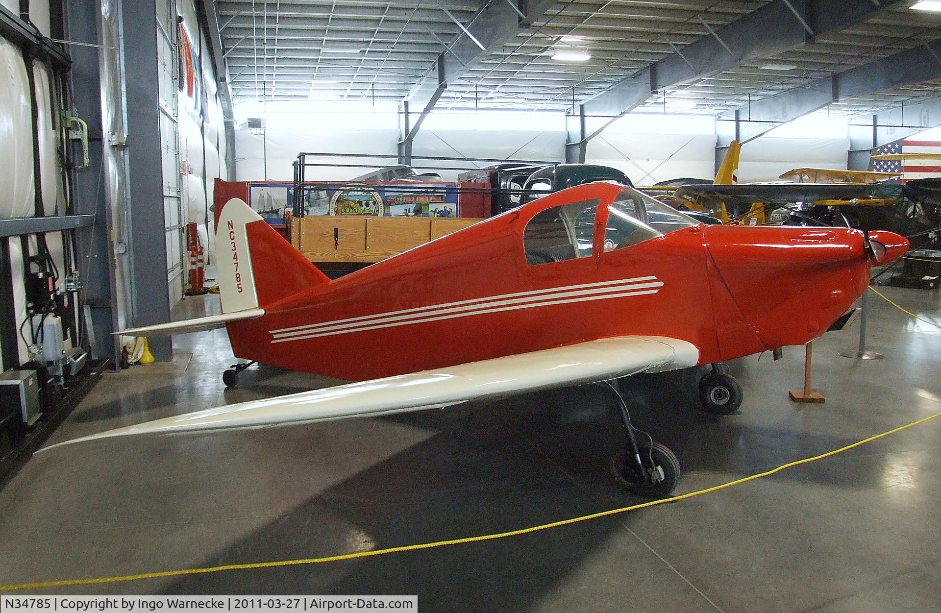 N34785, 1941 Culver LCA C/N 236, Culver LCA Cadet at the Western Antique Aeroplane and Automobile Museum, Hood River OR
