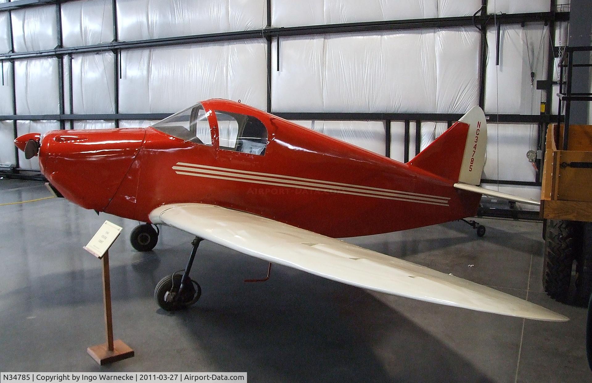 N34785, 1941 Culver LCA C/N 236, Culver LCA Cadet at the Western Antique Aeroplane and Automobile Museum, Hood River OR