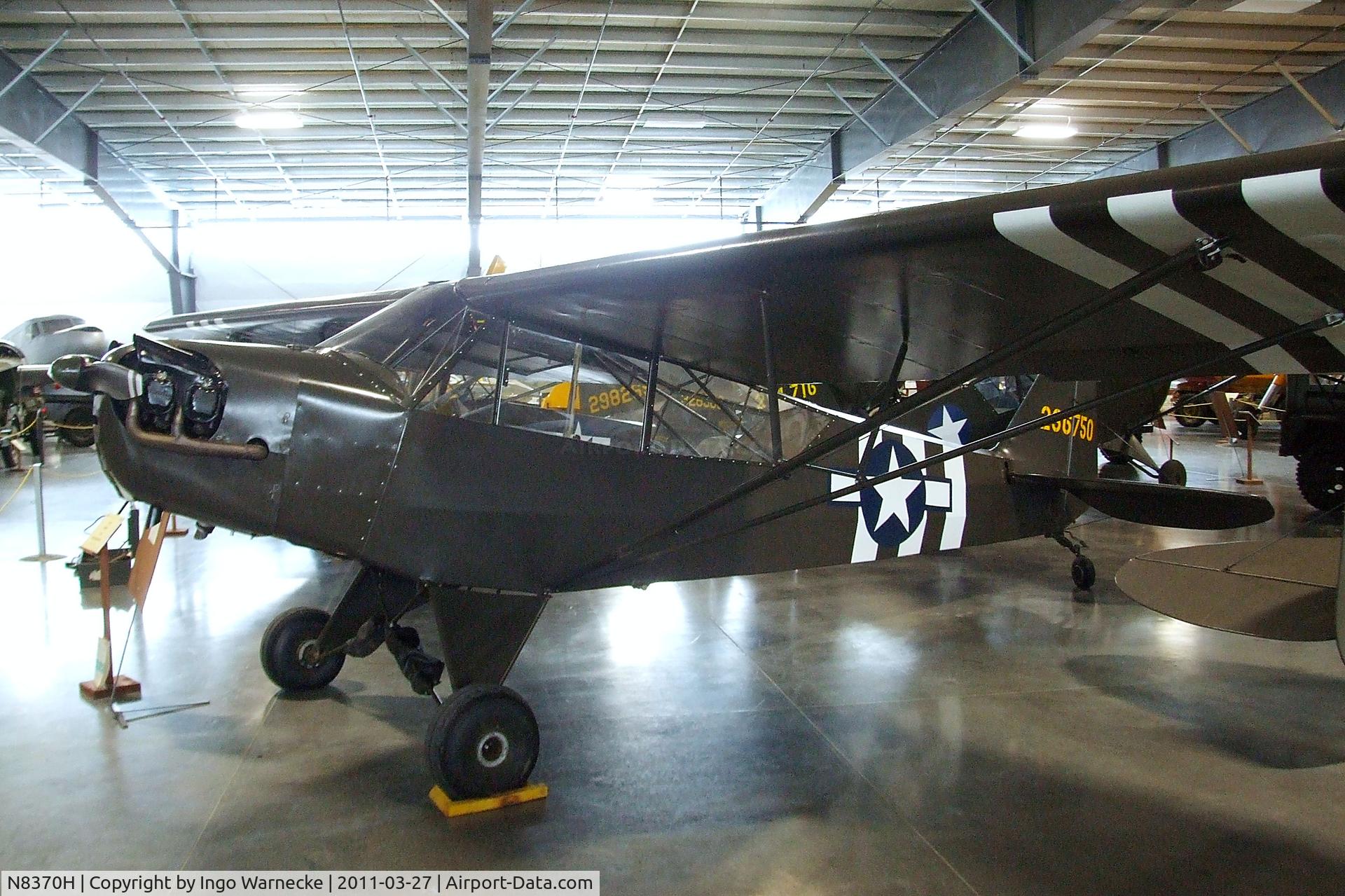 N8370H, 1942 Piper J3C-65 Cub Cub C/N 8874, Piper J3C-65 at the Western Antique Aeroplane and Automobile Museum, Hood River OR