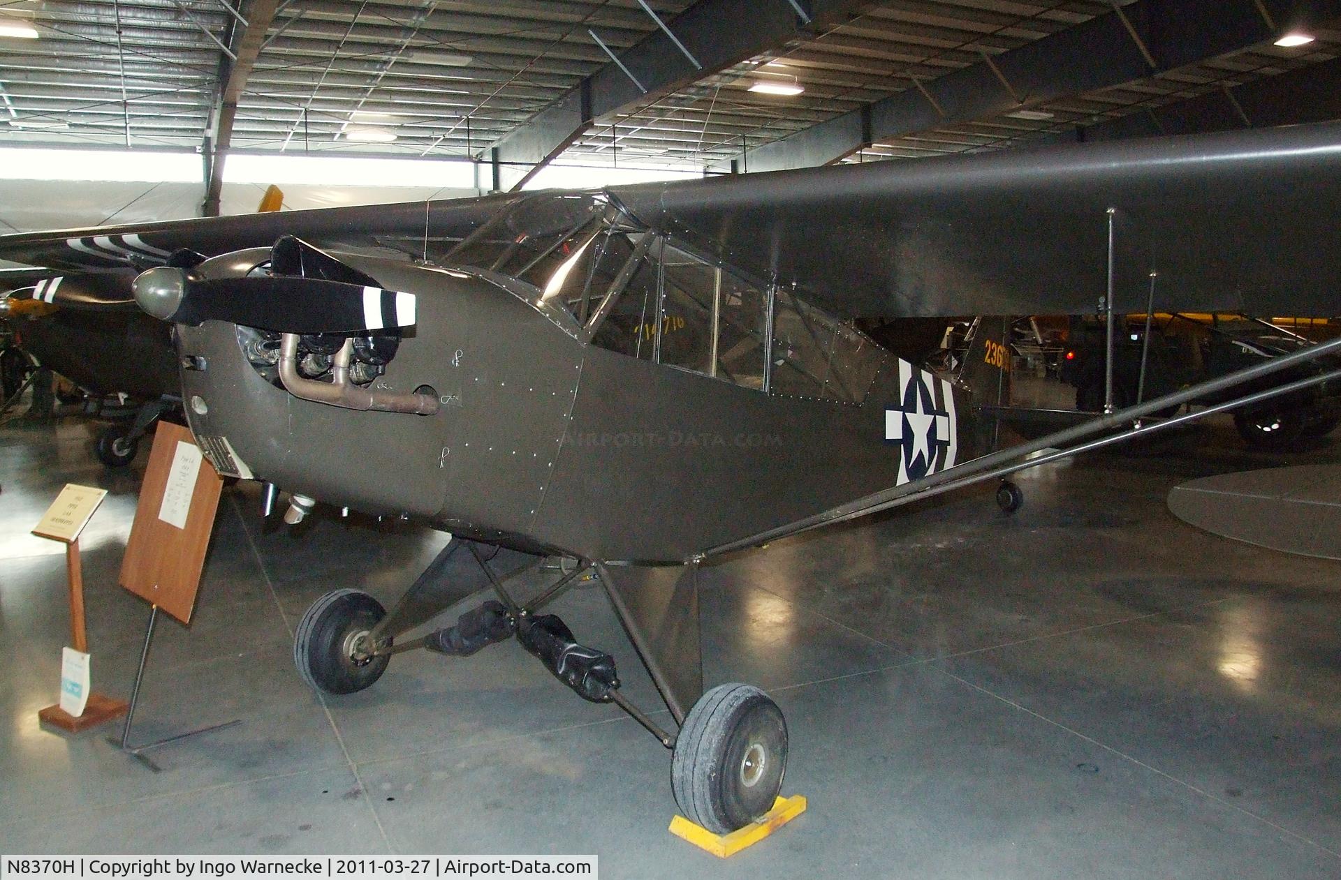 N8370H, 1942 Piper J3C-65 Cub Cub C/N 8874, Piper J3C-65 at the Western Antique Aeroplane and Automobile Museum, Hood River OR