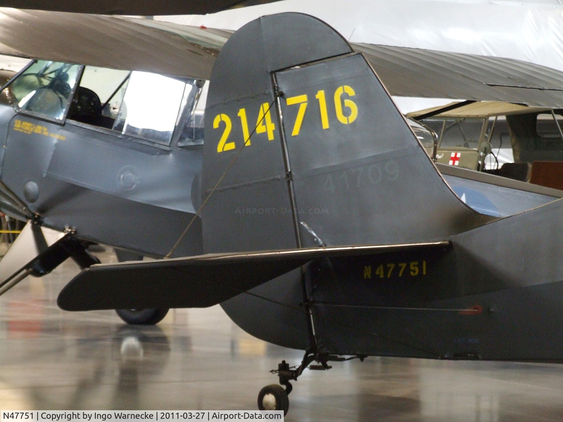 N47751, 1942 Aeronca 0-58B Grasshopper C/N 058B5242, Aeronca O-58B at the Western Antique Aeroplane and Automobile Museum, Hood River OR